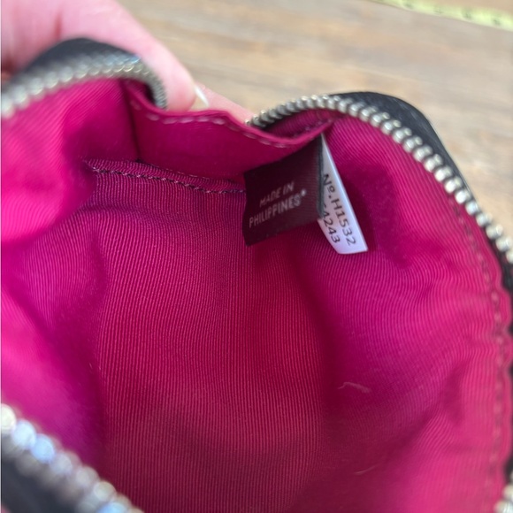 Coach Pouch. Pink and Black Coin Pouch - Picture 5 of 5